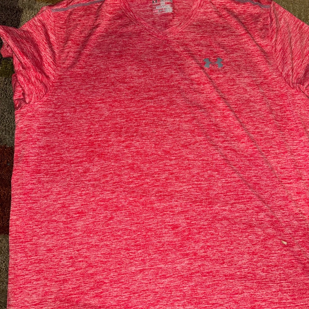 Under Armour Women's Heathered Pink Tee